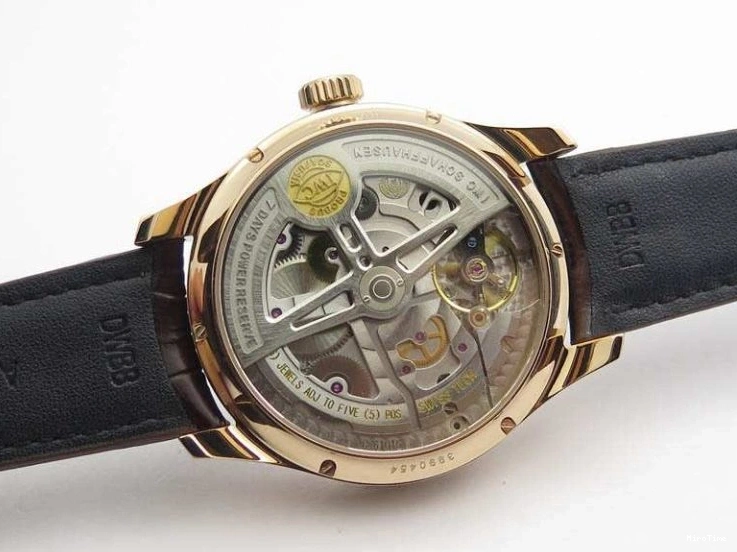 MIROTIME 0817 Portuguese Real PR Real Annual Calendar RG IW503504 YLF 1:1 Best Edition White Dial On Leather Strap A TimelessDesign 7242